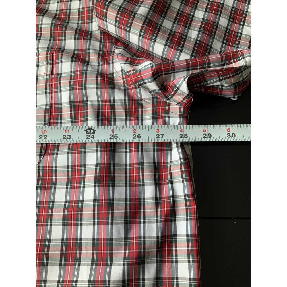 Roundtree & Yorke Travel Smart btton down shirt 2XB re black white plaid - Picture 8 of 10